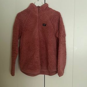 Abercrombie and Fitch Sherpa jacket -1/4 zip MEDIUM- lightly worn